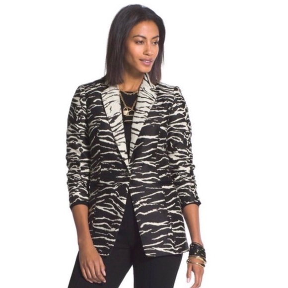 Chico's Jackets & Blazers - NWT Chico’s Bi-Color Zebra Animal print jacket